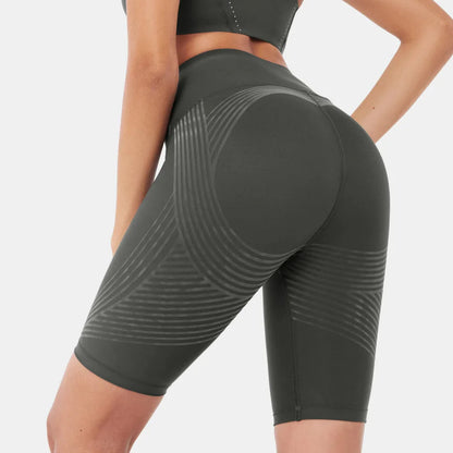 3D High-Waisted Shaping Shorts – Above the Knee