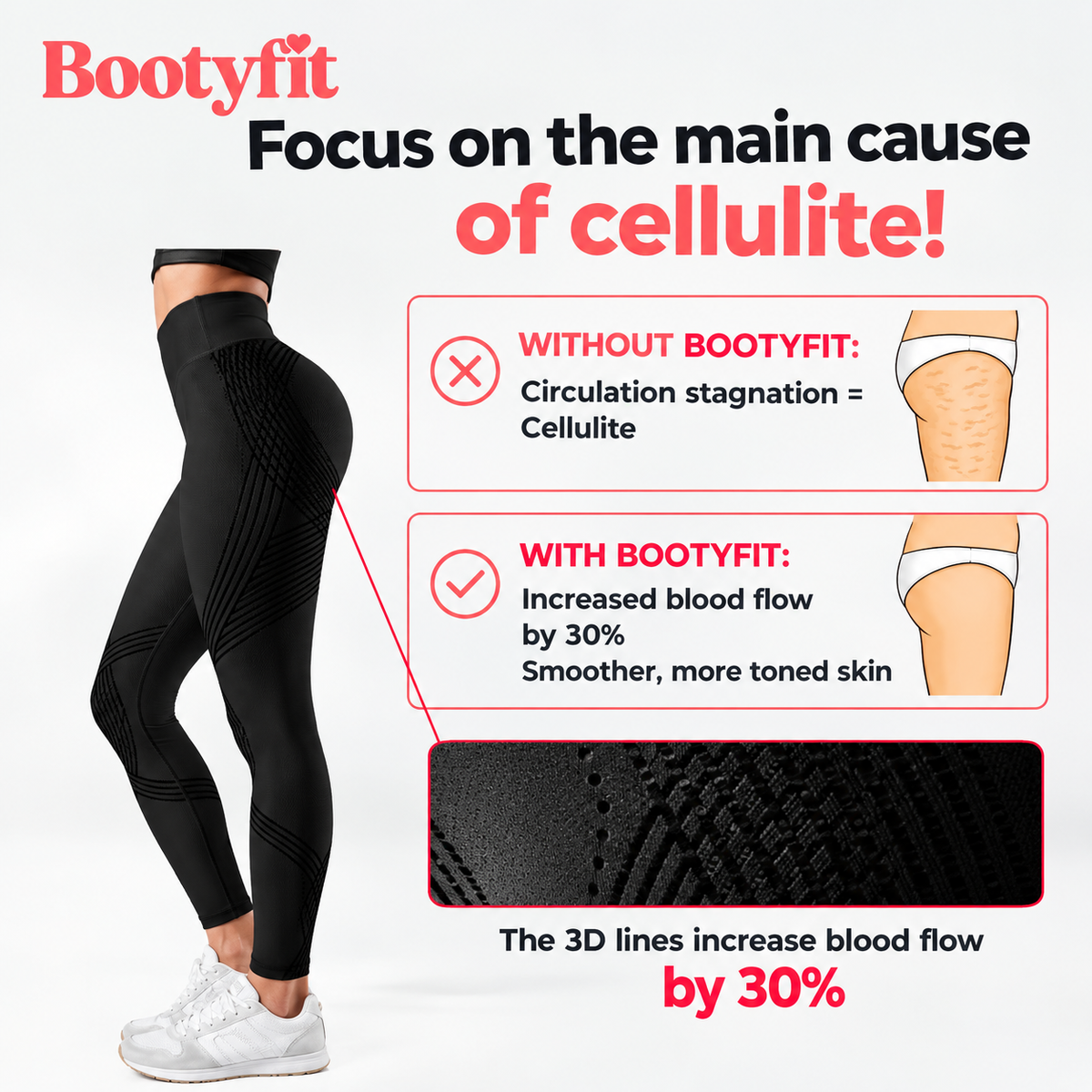 Bootyfit 3D Leggings – Effortlessly Reshape Your Figure